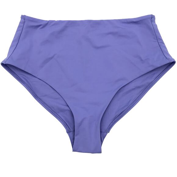 Everlane High-Rise Hipster Bikini Swim Bottom S Swimwear Quick Dry Purple NWT - Picture 1 of 5